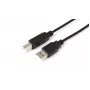 Microconnect USBAB3B USB-kabel USB 2.0 3 m USB A USB B zwart