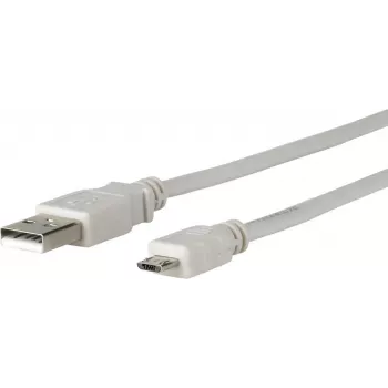 Microconnect USBABMICRO3G USB-kabel USB 2.0 3 m USB A Micro-USB B grijs