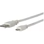 Microconnect USBABMICRO5G USB-kabel USB 2.0 5 m Micro-USB B USB A grijs