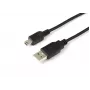 Microconnect USBAMB505 USB-kabel USB 2.0 0,5 m USB A Mini-USB B zwart