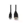 Microconnect USBAMB510 USB-kabel USB 2.0 10 m USB A Mini-USB B zwart