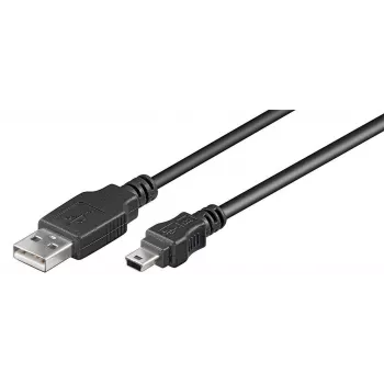 Microconnect USBAMB52 USB-kabel USB 2.0 1,8 m USB A Mini-USB B zwart