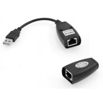 Microconnect USBEXT60M netwerk-extender netwerkzender & -ontvanger zwart