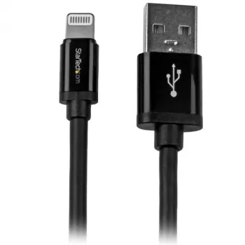 StarTech.com 2 m (6 ft.) USB-naar-Lightning-kabel – Lange iPhone / iPad / iPod-oplaadkabel – Lightning-naar-USB-kabel – Apple MFi-gecertificeerd – zwart