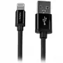 StarTech.com 2 m (6 ft.) USB-naar-Lightning-kabel – Lange iPhone / iPad / iPod-oplaadkabel – Lightning-naar-USB-kabel – Apple MFi-gecertificeerd – zwart