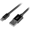 StarTech.com 2 m (6 ft.) USB-naar-Lightning-kabel – Lange iPhone / iPad / iPod-oplaadkabel – Lightning-naar-USB-kabel – Apple MFi-gecertificeerd – zwart