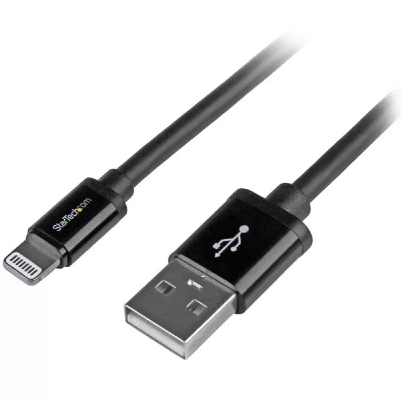 StarTech.com 2 m (6 ft.) USB-naar-Lightning-kabel – Lange iPhone / iPad / iPod-oplaadkabel – Lightning-naar-USB-kabel – Apple MFi-gecertificeerd – zwart