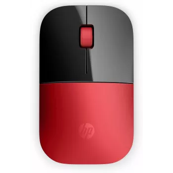 HP Z3700 draadloze muis rood, voor beide handen, optisch, RF draadloos, 1200 DPI, rood