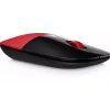 HP Z3700 draadloze muis rood, voor beide handen, optisch, RF draadloos, 1200 DPI, rood