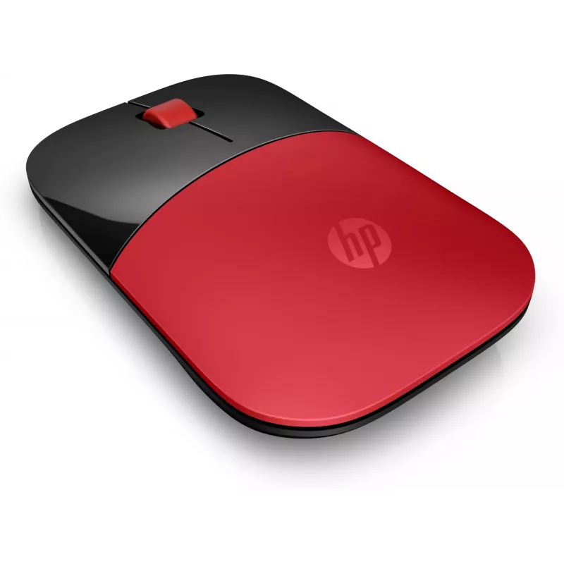 HP Z3700 draadloze muis rood, voor beide handen, optisch, RF draadloos, 1200 DPI, rood