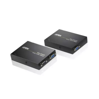 ATEN VGA over Cat5e/6 video-extender 150 meter, 1920 x 1200 pixels, AV-zender & -ontvanger, 150 m, bedraad, zwart