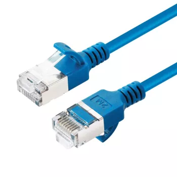 Microconnect V-FTP6A0025B slanke netwerkkabel blauw 0,25 m Cat6a U/FTP (STP)
