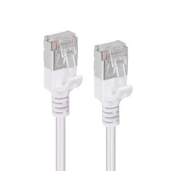 Microconnect V-FTP6A005W slanke netwerkkabel wit 0,5 m Cat6a U/FTP (STP)