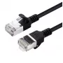 Microconnect V-FTP6A02S slanke netwerkkabel zwart 2 m Cat6a U/FTP (STP)