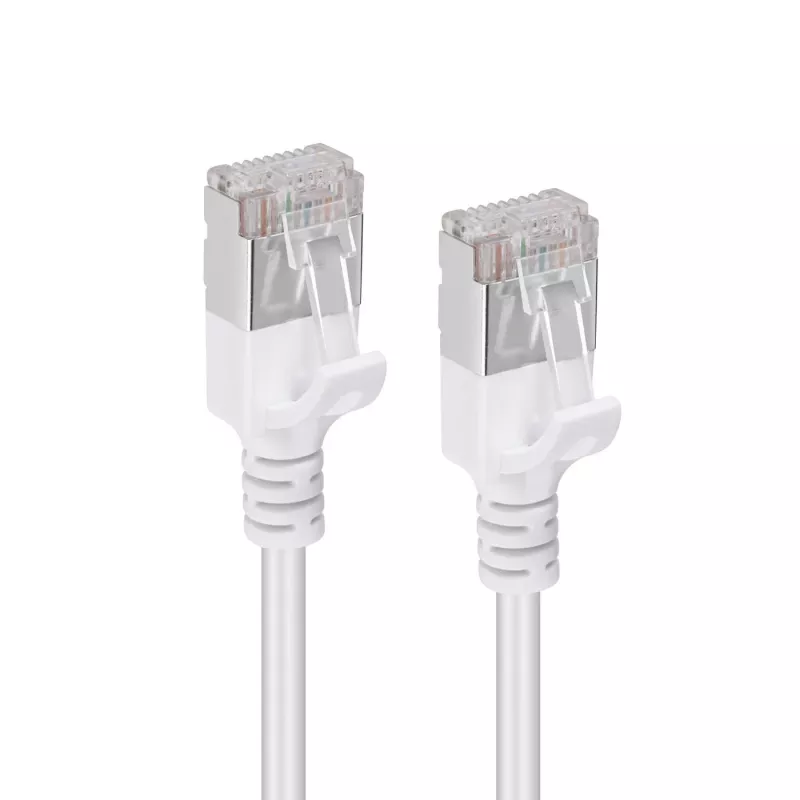 Microconnect V-FTP6A02W slanke netwerkkabel wit 2 m Cat6a U/FTP (STP)