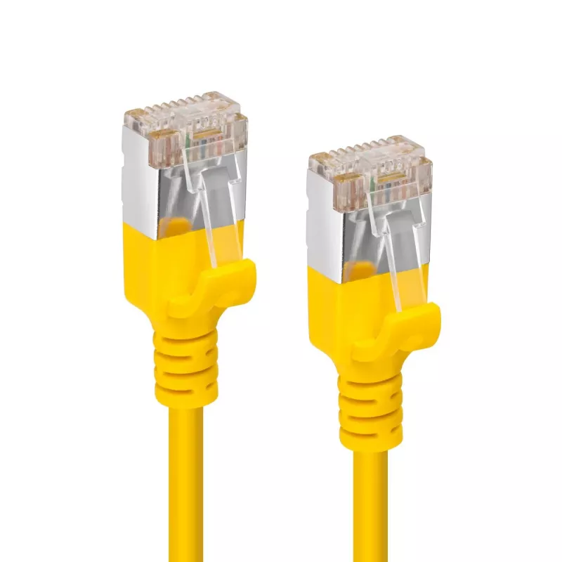 Microconnect V-FTP6A03Y slanke netwerkkabel geel 3 m Cat6a U/FTP (STP)