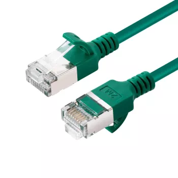 Microconnect V-FTP6A05G slanke netwerkkabel groen 5 m Cat6a U/FTP (STP)