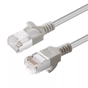 Microconnect V-FTP6A05 slanke netwerkkabel grijs 5 m Cat6a U/FTP (STP)
