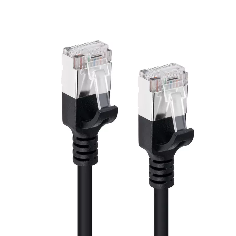 Microconnect V-FTP6A05S slanke netwerkkabel zwart 5 m Cat6a U/FTP (STP)