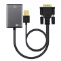 Microconnect VGAHDMI VGA-kabel 0,15 m VGA (D-Sub) zwart