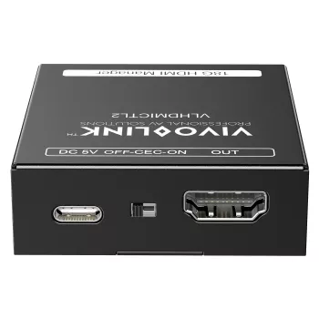 Vivolink VLHDMICTL2 EDID-emulator 3840x2160 18 Gbit/s zwart