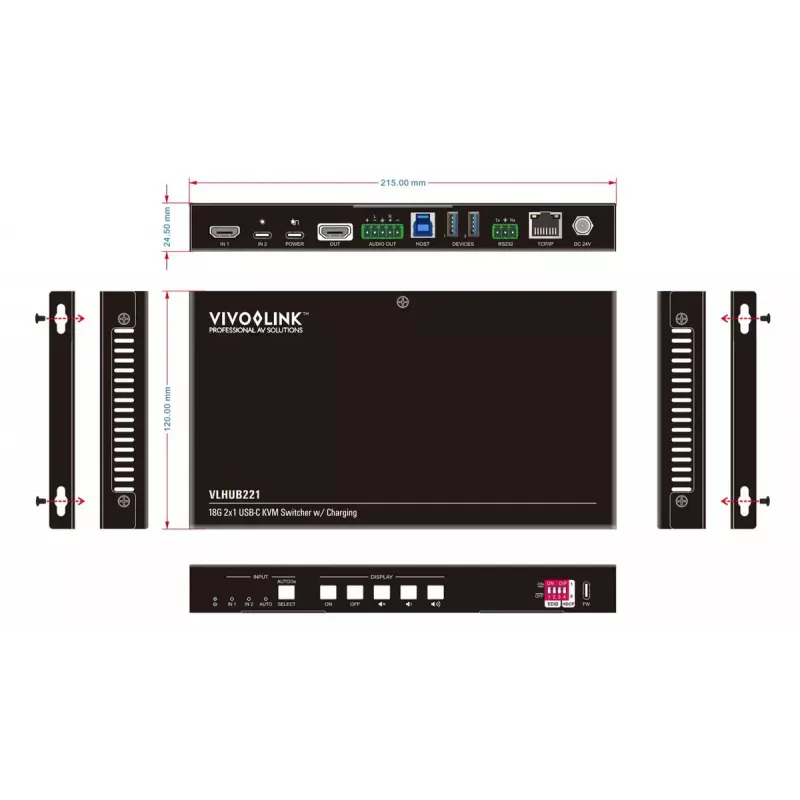 Vivolink VLHUB221 USB-grafische adapter