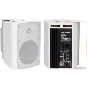 Vivolink VLSP60AW luidspreker 2-weg wit bekabeld 60 W