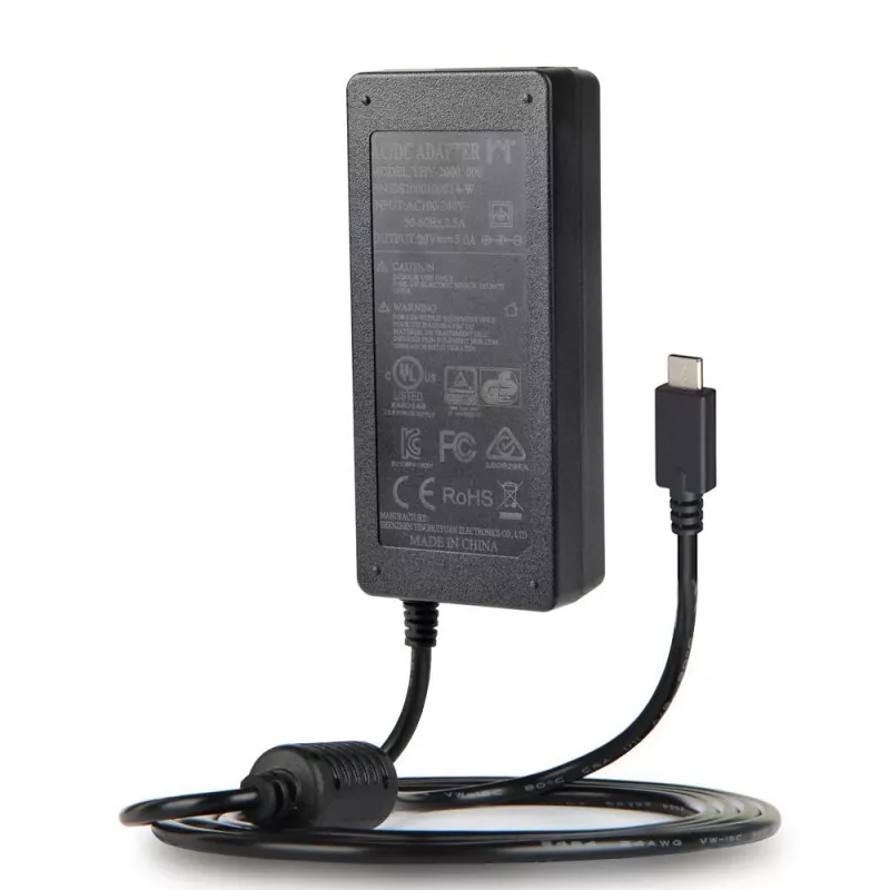 VivoLink VLUSBCPWR100 100W USB-C PD-lader, EU- en UK-stroomkabels