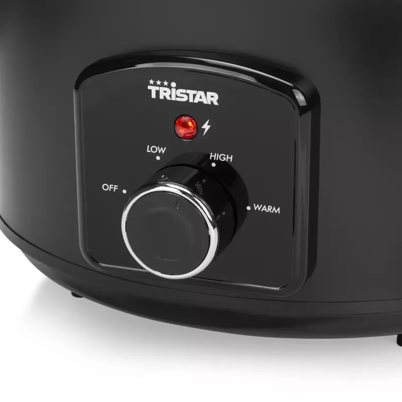 Slowcooker Tristar VS-3915 3,5L zwart draaiknop 180W