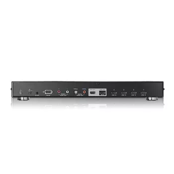 ATEN 4-poorts dual view HDMI-switch, HDMI, metaal, zwart, 15 m, 480p, 720p, 1080i, 1080p, 6,75 Gbit/s