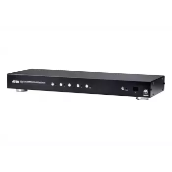 ATEN 4-poorts True 4K HDMI-switch met dual, HDMI, metaal, zwart, 60 Hz, 3 m, 3840 x 2160, 4096 x 2160