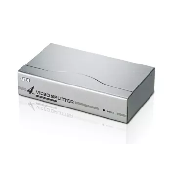 ATEN 4-poorts VGA videosplitter (350 MHz), VGA, 4x VGA, 1920 x 1440 pixels, zilver, metaal, 30 m