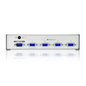 ATEN 4-poorts VGA videosplitter (350 MHz), VGA, 4x VGA, 1920 x 1440 pixels, zilver, metaal, 30 m