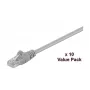 Microconnect V-UTP5005VP Cat5e U/UTP patchkabel, 0,5 m, grijs, 10-pack