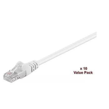 Microconnect V-UTP510WVP netwerkkabel wit 10 m Cat5e U/UTP (UTP)