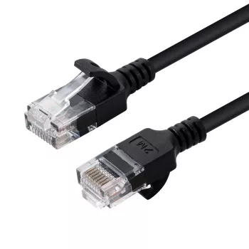 Microconnect V-UTP60025S-schlank netwerkkabel zwart 0,25 m Cat6 U/UTP (UTP)