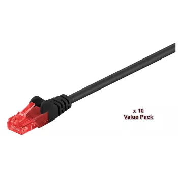 Microconnect V-UTP603SVP Netwerkkabel zwart 3 m Cat6 U/UTP (UTP)