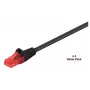 Microconnect V-UTP620SVP Cat6 U/UTP netwerk patchkabel, 20 m, zwart, 4-pack