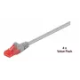 Microconnect V-UTP620VP Cat6 U/UTP netwerk patchkabel, 20 m, grijs, 4-pack
