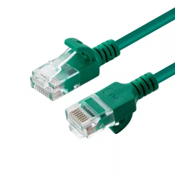 Microconnect V-UTP6A005G slank netwerkkabel groen 0,5 m Cat6a U/UTP (UTP)