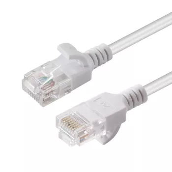 Microconnect V-UTP6A03W slanke netwerkkabel wit 3 m Cat6a U/UTP (UTP)