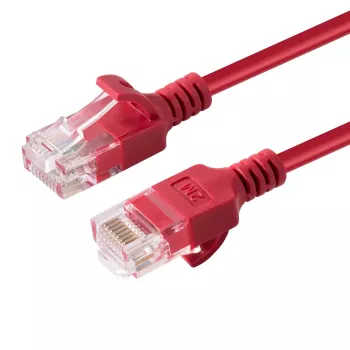 Microconnect V-UTP6A075R slanke netwerkkabel rood 7,5 m Cat6a U/UTP (UTP)