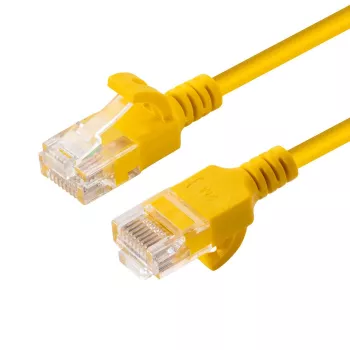 Microconnect V-UTP6A10Y slanke netwerkkabel geel 10 m Cat6a U/UTP (UTP)
