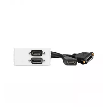 Vivolink WI221267 stopcontactmodule HDMI + DisplayPort wit