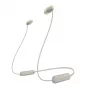 Sony WI-C100 hoofdtelefoon draadloos in-ear telefoongesprekken/muziek Bluetooth beige