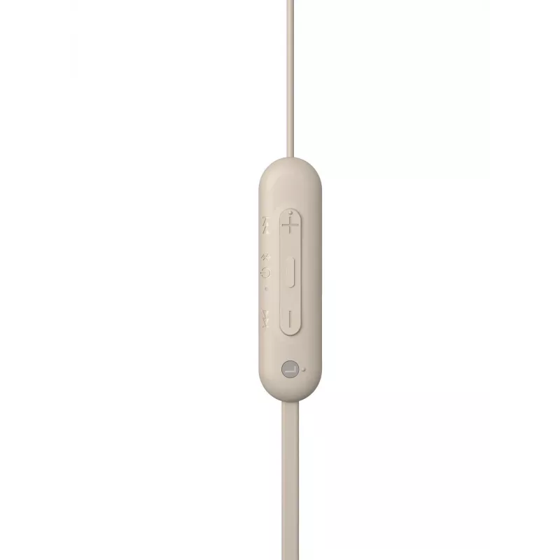 Sony WI-C100 hoofdtelefoon draadloos in-ear telefoongesprekken/muziek Bluetooth beige