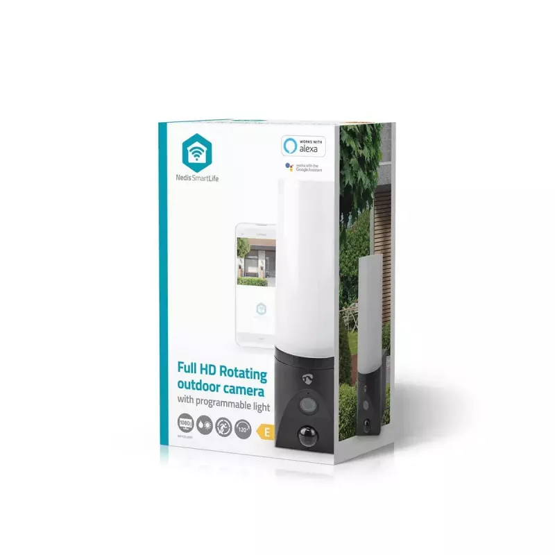 IP-beveiligingscamera Nedis WIFICOL20BK outdoor 1920x1080 draadloos zwart