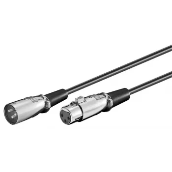 Microconnect XLRMF05 audiokabel 0,5 m XLR (3-polig) zwart