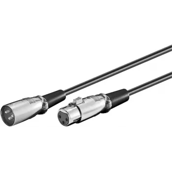Microconnect XLRMF10 audiokabel 10 m XLR (3-polig) zwart