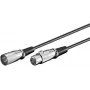 Microconnect XLRMF5 audiokabel 5 m XLR (3-polig) zwart